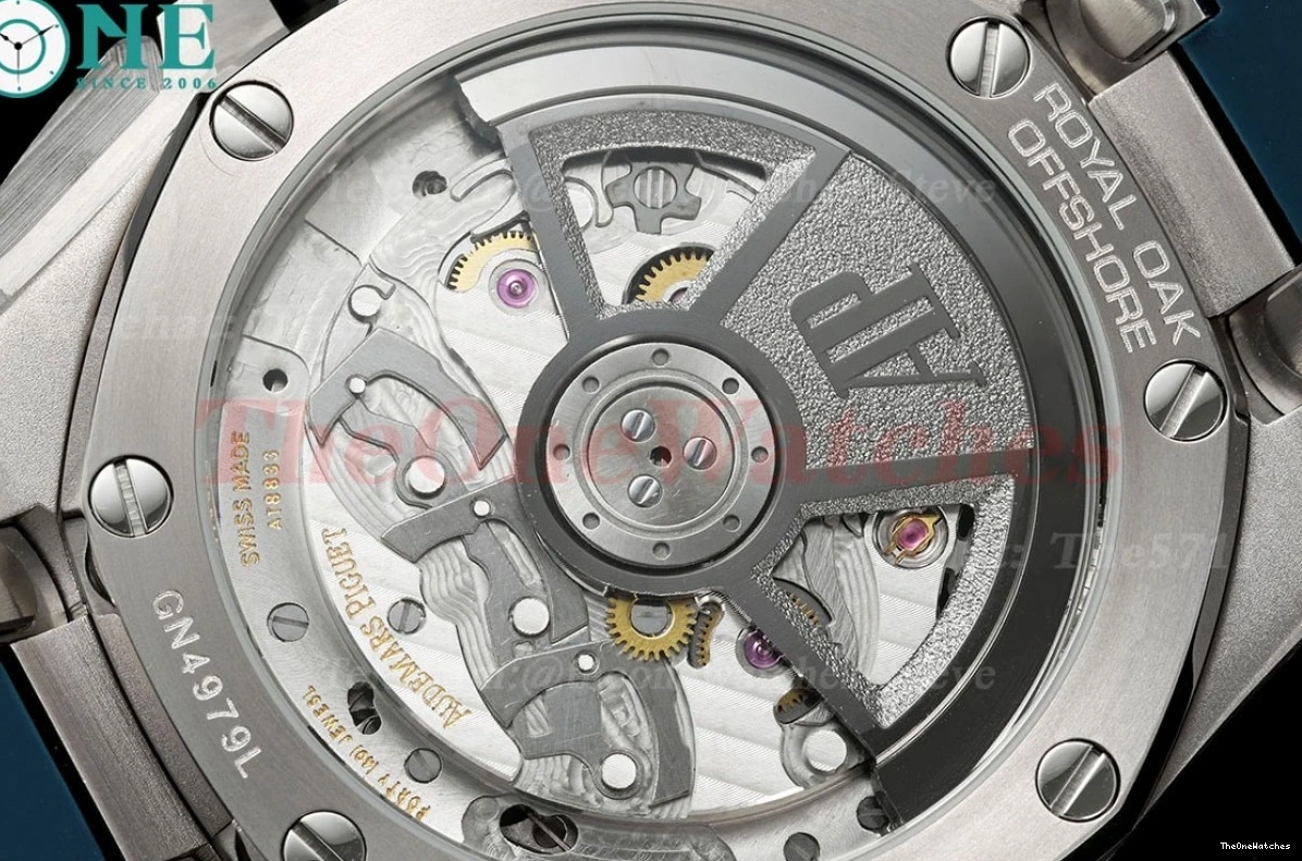 Wht SS APPF Oak RU Offshore A4401 43mm Blue Royal 26420 0303